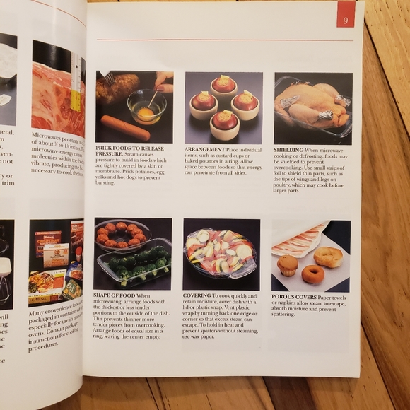 Vintage Cookbook Microwave Covention Oven with Pictures General Electric ©️ 2005 - Picture 4 of 9